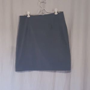 Powder blue Suede-like pencil skirt